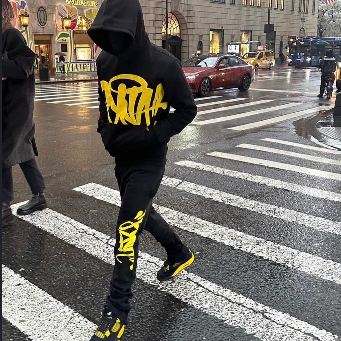 Syna Logo Synaworld Tracksuit Black Yellow