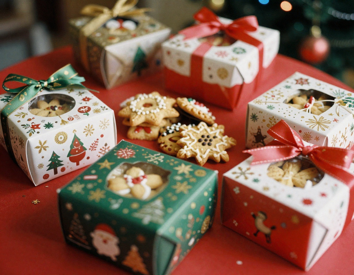 custom Christmas cookie boxes
