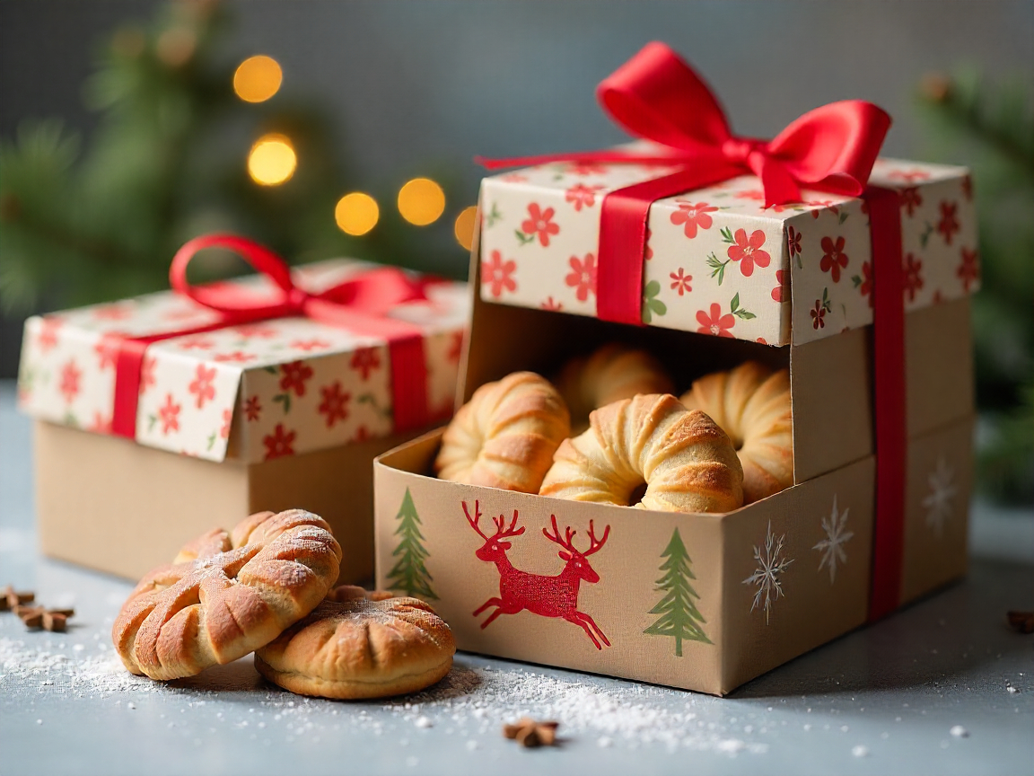 Custom Christmas cookie boxes 