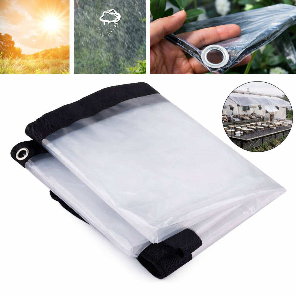 glass clear tarpaulin